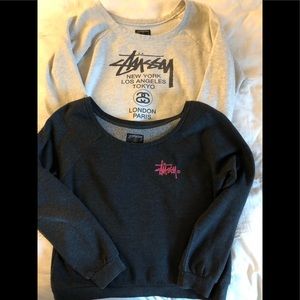Stussy light weight sweatshirts